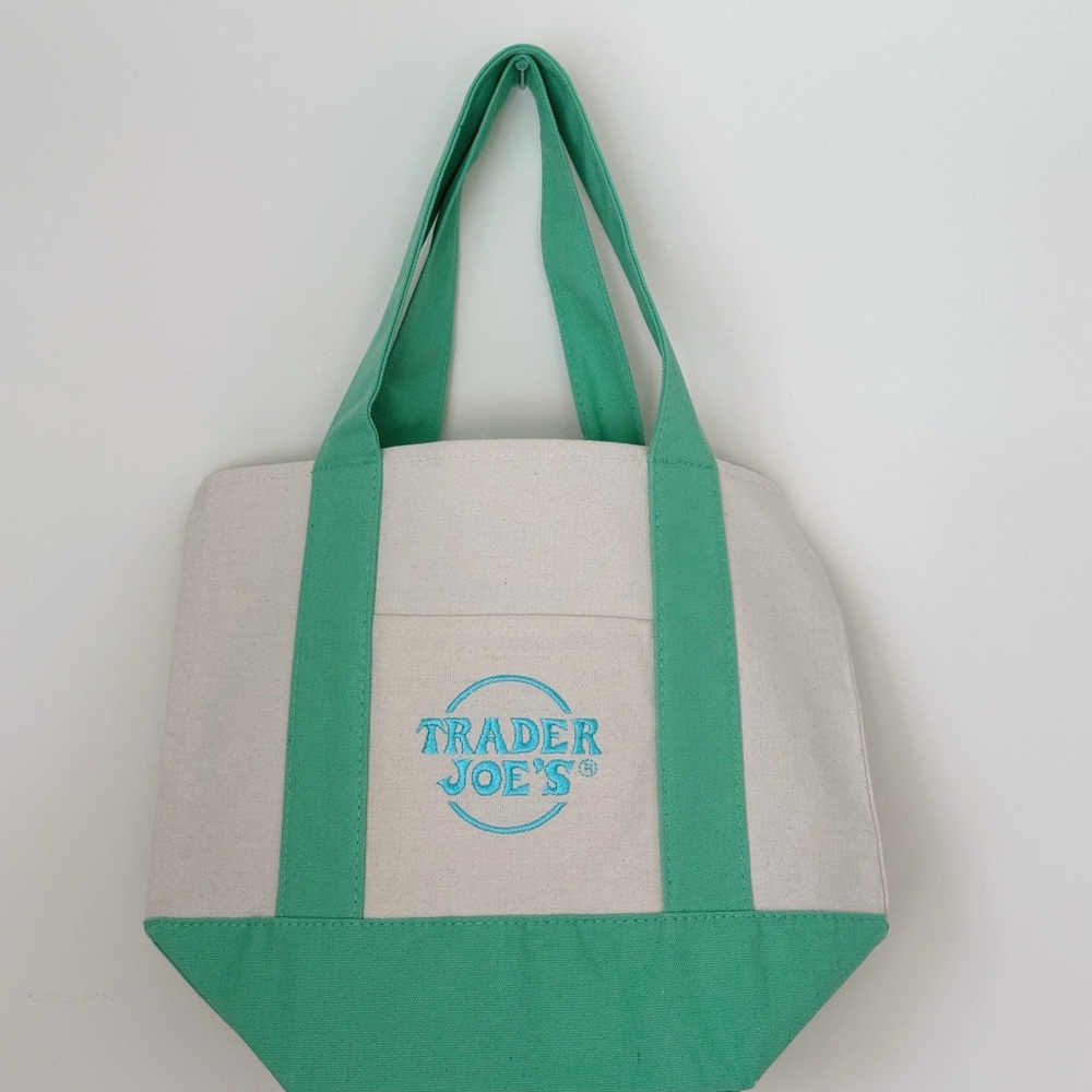 Trader Joe's Green Mini Tote Bag Custom with Labubu - Picture 5 of 5